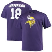 Men's Fanatics Justin Jefferson Purple Minnesota Vikings Big & Tall Player Name & Number T-Shirt