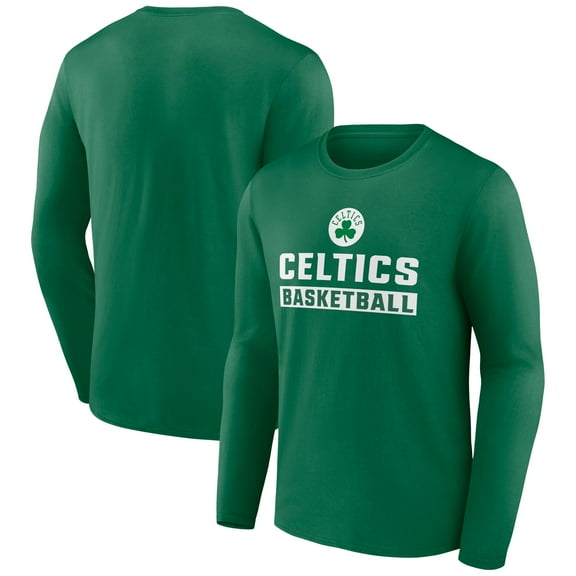 Men's Kelly Green Boston Celtics Let's Go Long Sleeve T-Shirt