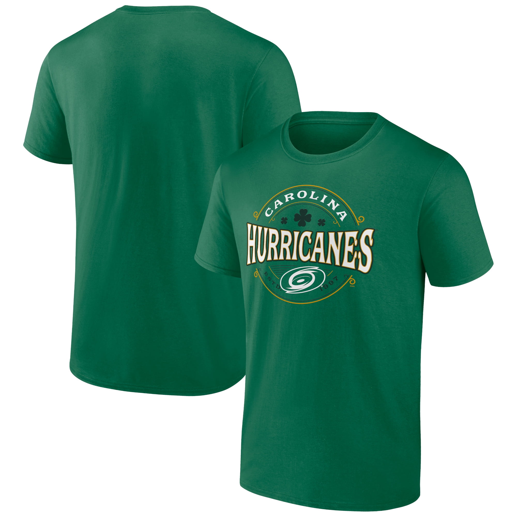 Men's Kelly Green Carolina Hurricanes St. Patrick's Day Lucky TShirt