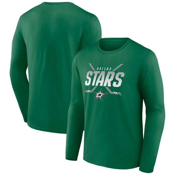 Men's Kelly Green Dallas Stars Team Covert Long Sleeve T-Shirt