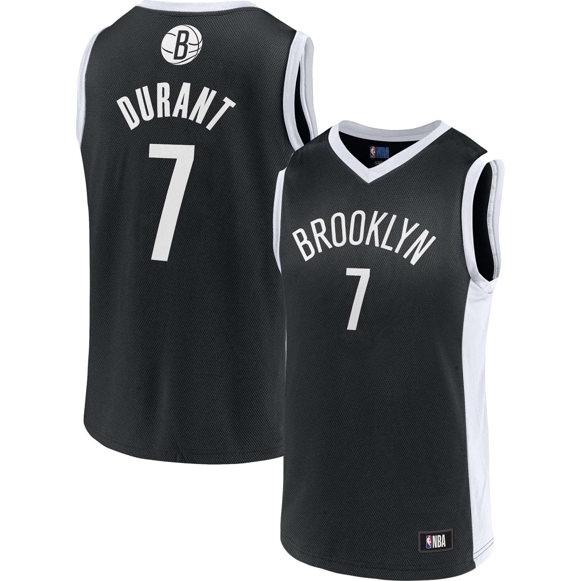 Men's Fanatics Branded Kevin Durant Black Brooklyn Nets Player Jersey - image 1 of 3