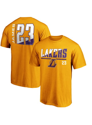 Nike Men's Los Angeles Lakers LeBron James #6 T-Shirt - Yellow - M (Medium)