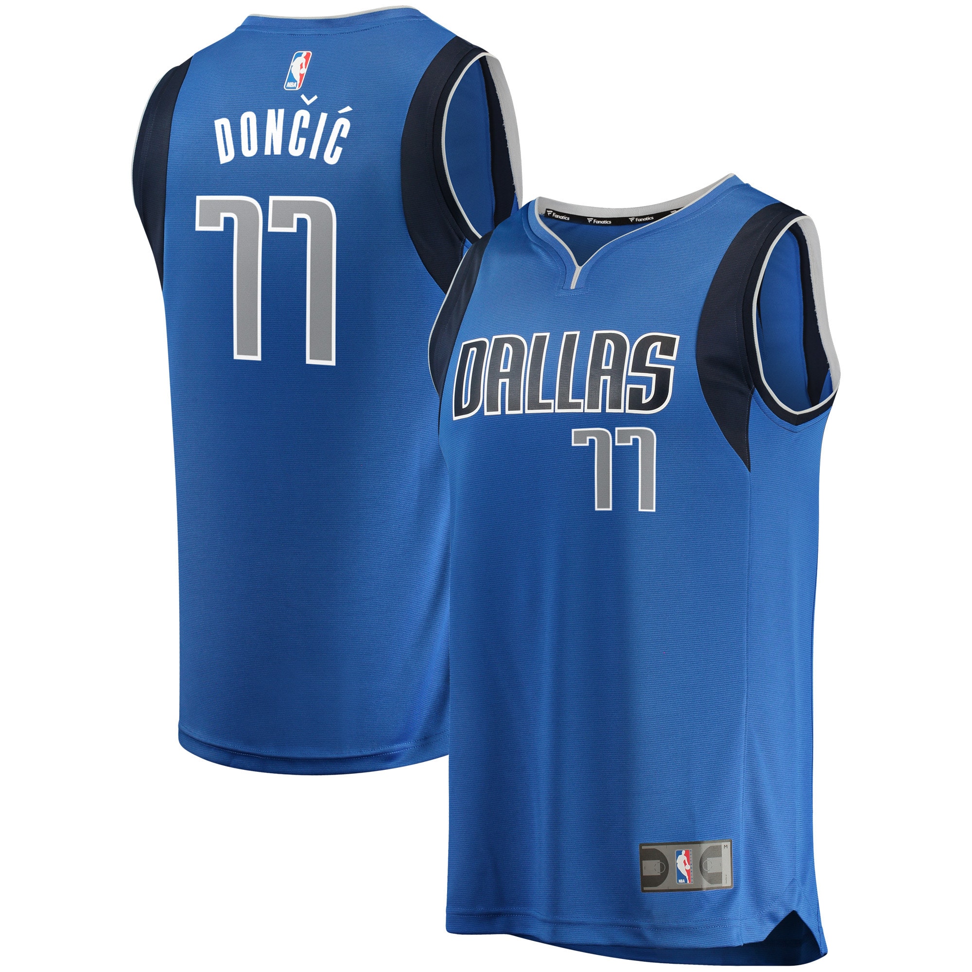 Men's Fanatics Branded Luka Doncic Blue Dallas Mavericks Fast Break Replica Jersey - Icon Edition - image 1 of 6