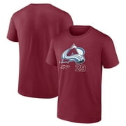 Men's Fanatics Branded Nathan MacKinnon Burgundy Colorado Avalanche Name and Number T-Shirt
