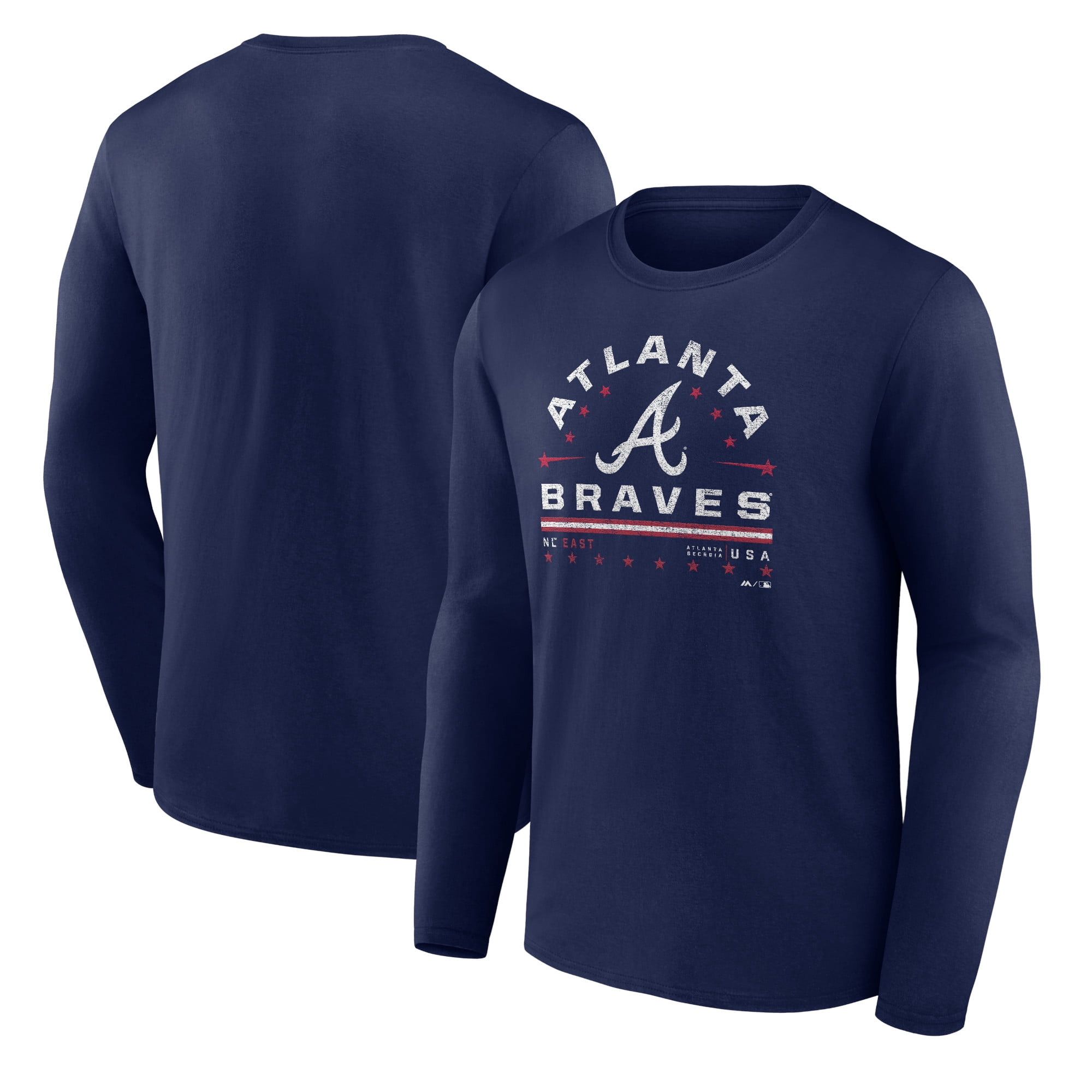 Men's Fanatics Branded Navy Atlanta Braves Team Long Sleeve T-Shirt - Walmart.com