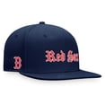thumbnail image 1 of Men's Fanatics Branded Navy Boston Red Sox Gothic Script Fitted Hat, 1 of 4