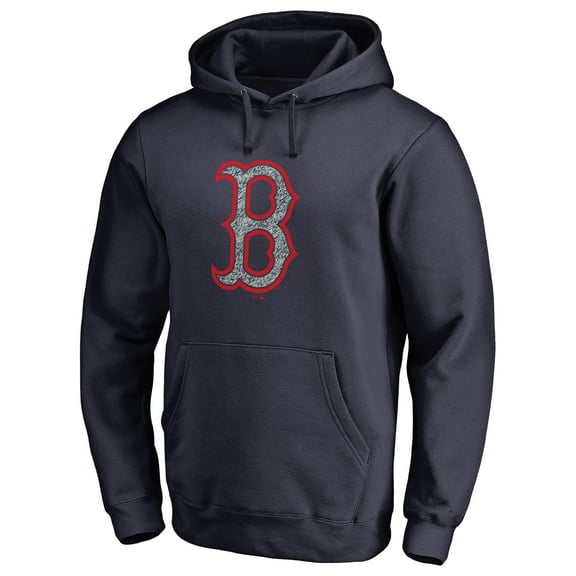 Men's Navy Boston Red Sox Static Logo Pullover Hoodie
