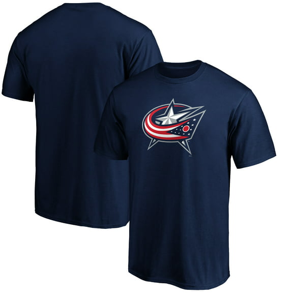 Men's Fanatics Branded Navy Columbus Blue Jackets Team Primary Logo T-Shirt