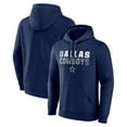 Men's Fanatics Navy Dallas Cowboys Fade Out Fitted Pullover Hoodie