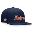 thumbnail image 1 of Men's Fanatics Branded Navy Houston Astros Gothic Script Fitted Hat, 1 of 4