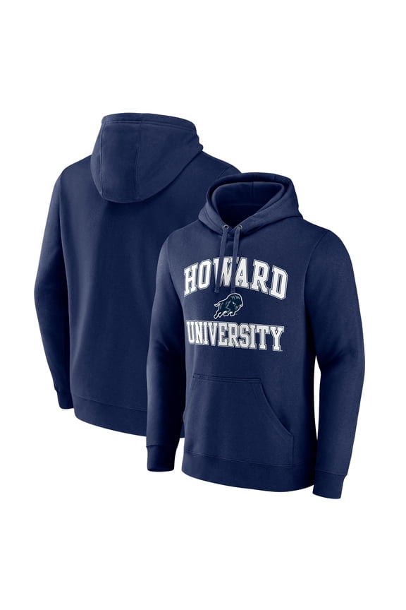 Men's Navy Howard Bison Campus Team Pullover Hoodie