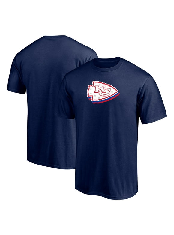Men's Fanatics Branded  Navy Kansas City Chiefs Red White and Team T-Shirt