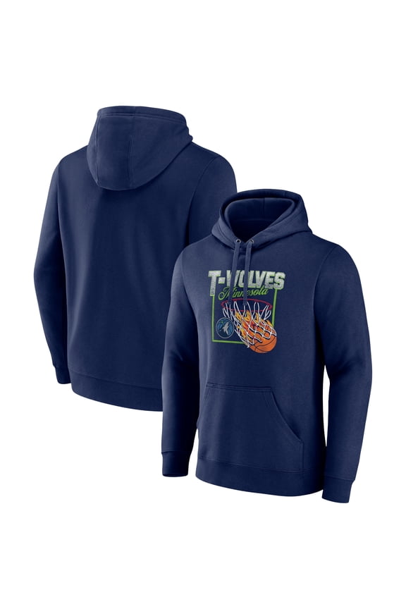Men's Navy Minnesota Timberwolves Alley Oop Pullover Hoodie