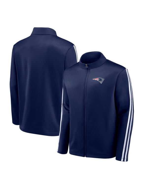 Men's-Fanatics Navy New England Patriots Full-Zip Track Jacket