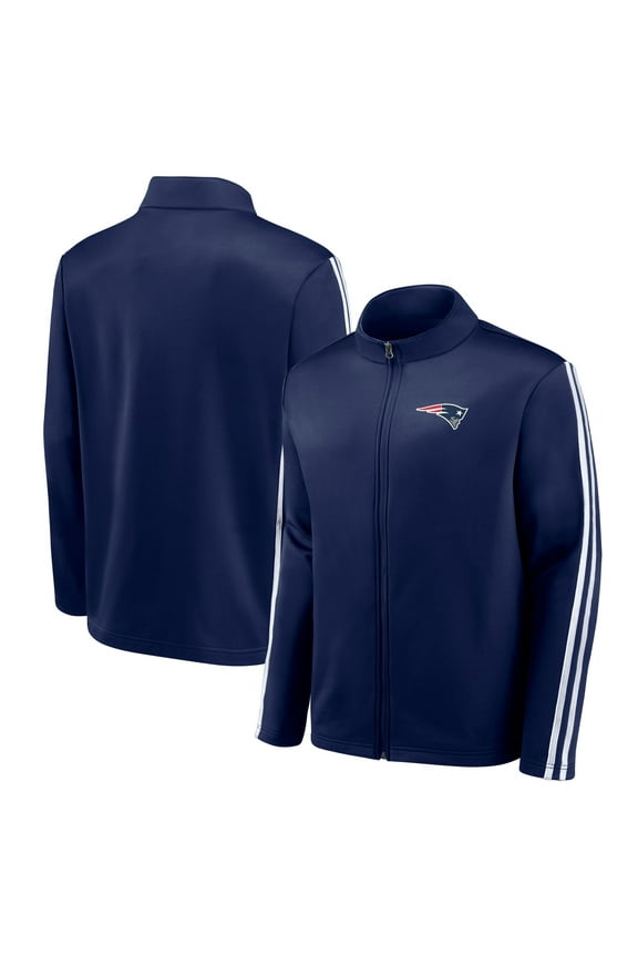 Men's-Fanatics Navy New England Patriots Full-Zip Track Jacket