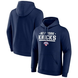 Men's New York Knicks Antigua Blue Team Logo Victory Pullover