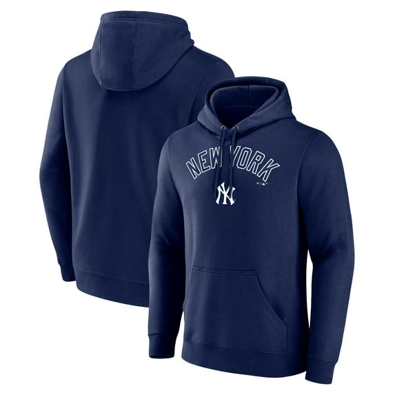 Men's Fanatics Branded Navy New York Yankees Team Lockup Pullover Hoodie