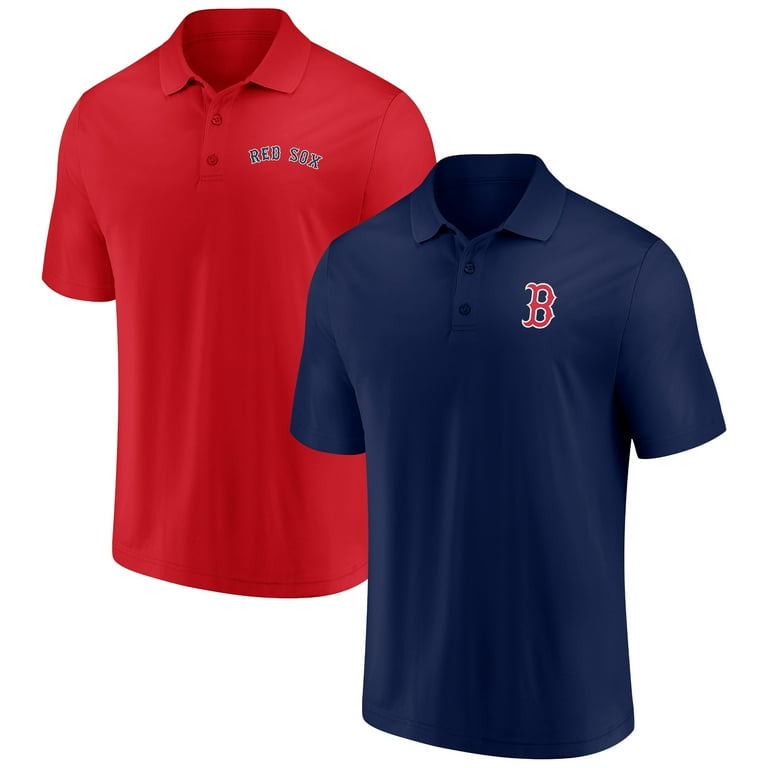 Men s Fanatics Navy Red Boston Red Sox Dueling Logos Polo Combo Set