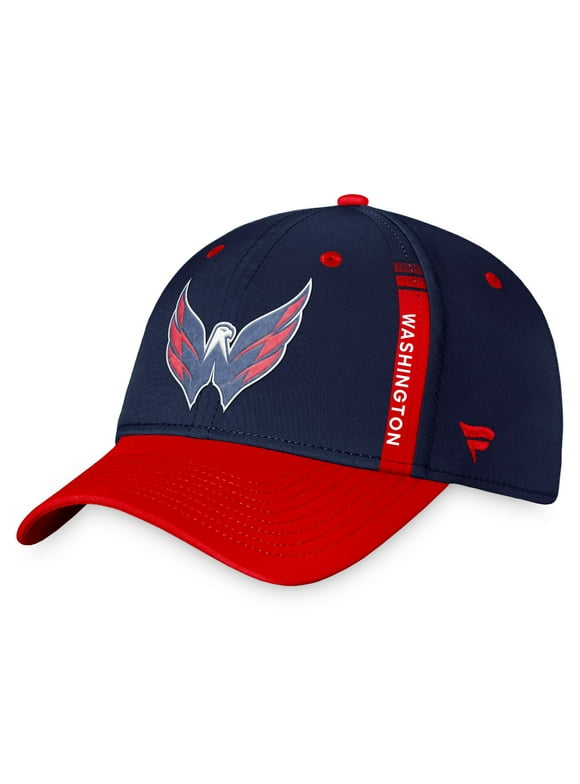 Men's Fanatics Branded Navy/Red Washington Capitals 2022 NHL Draft Authentic Pro Flex Hat