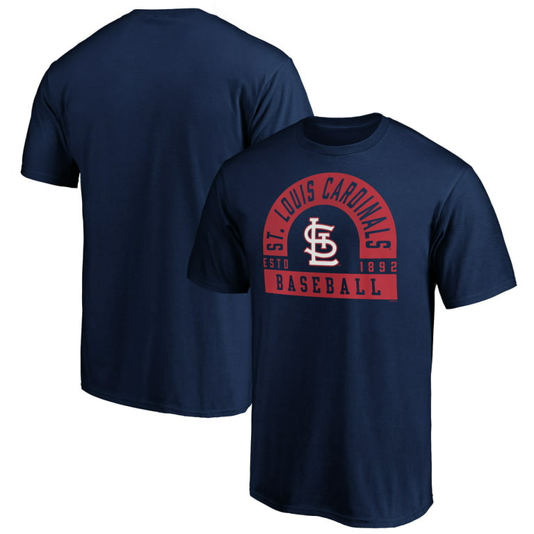 Men's Fanatics Branded Navy St. Louis Cardinals Prime Pass T-Shirt