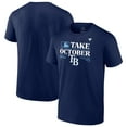 thumbnail image 1 of Men's Fanatics Branded  Navy Tampa Bay Rays 2023 Postseason Locker Room T-Shirt, 1 of 4