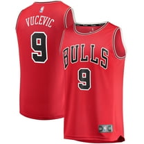 Men's Fanatics Nikola Vucevic Red Chicago Bulls Fast Break Road Replica Jersey - Icon Edition