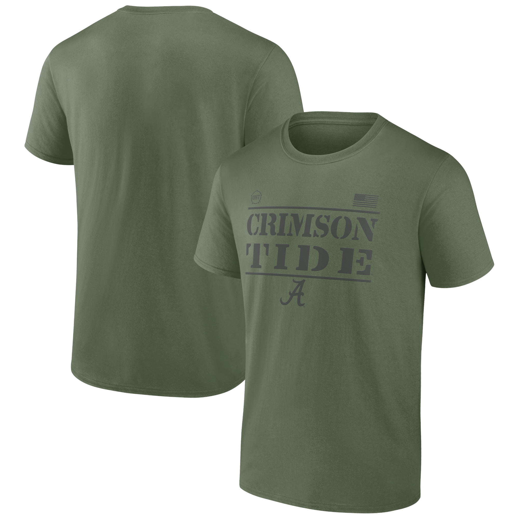 Men's Fanatics Branded Olive Alabama Crimson Tide OHT Military