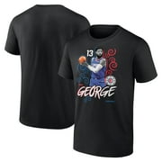 Men's Fanatics Branded Paul George Black LA Clippers Player Name & Number Competitor T-Shirt