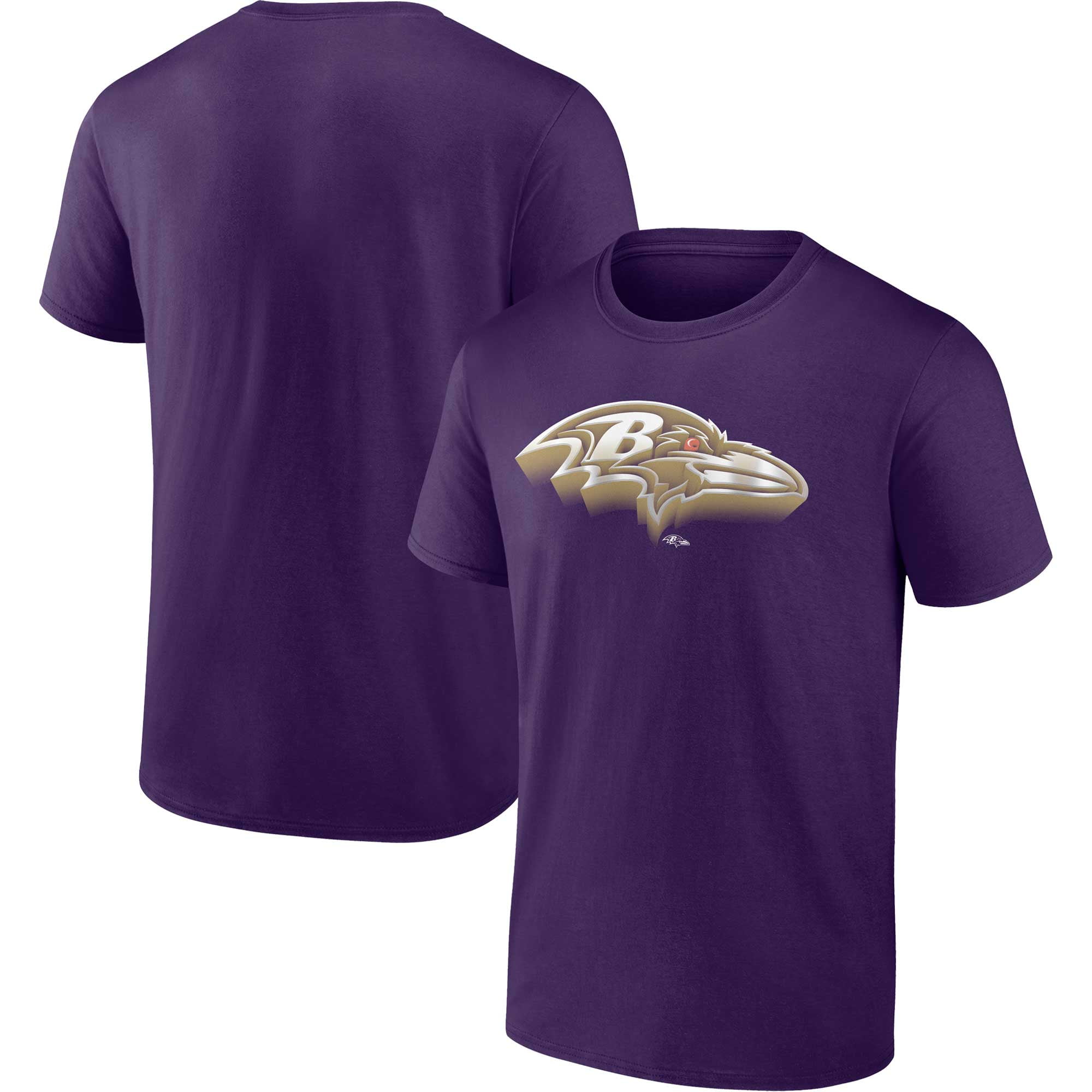 Men s Nike Lamar Jackson Purple Baltimore Ravens Name Number T Shirt Walmart