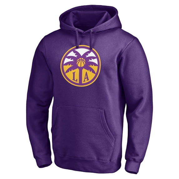 Men's Purple Los Angeles Sparks Primary Logo Pullover Hoodie