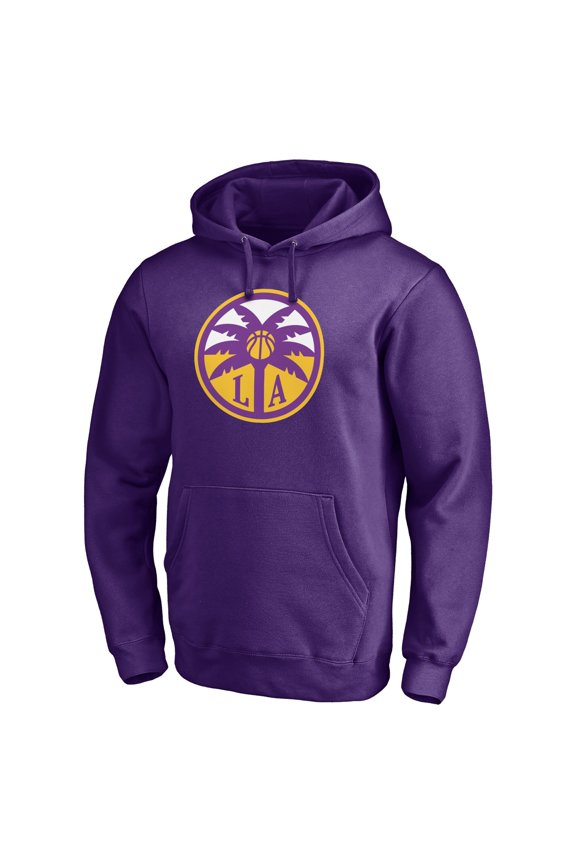 Men's Purple Los Angeles Sparks Primary Logo Pullover Hoodie