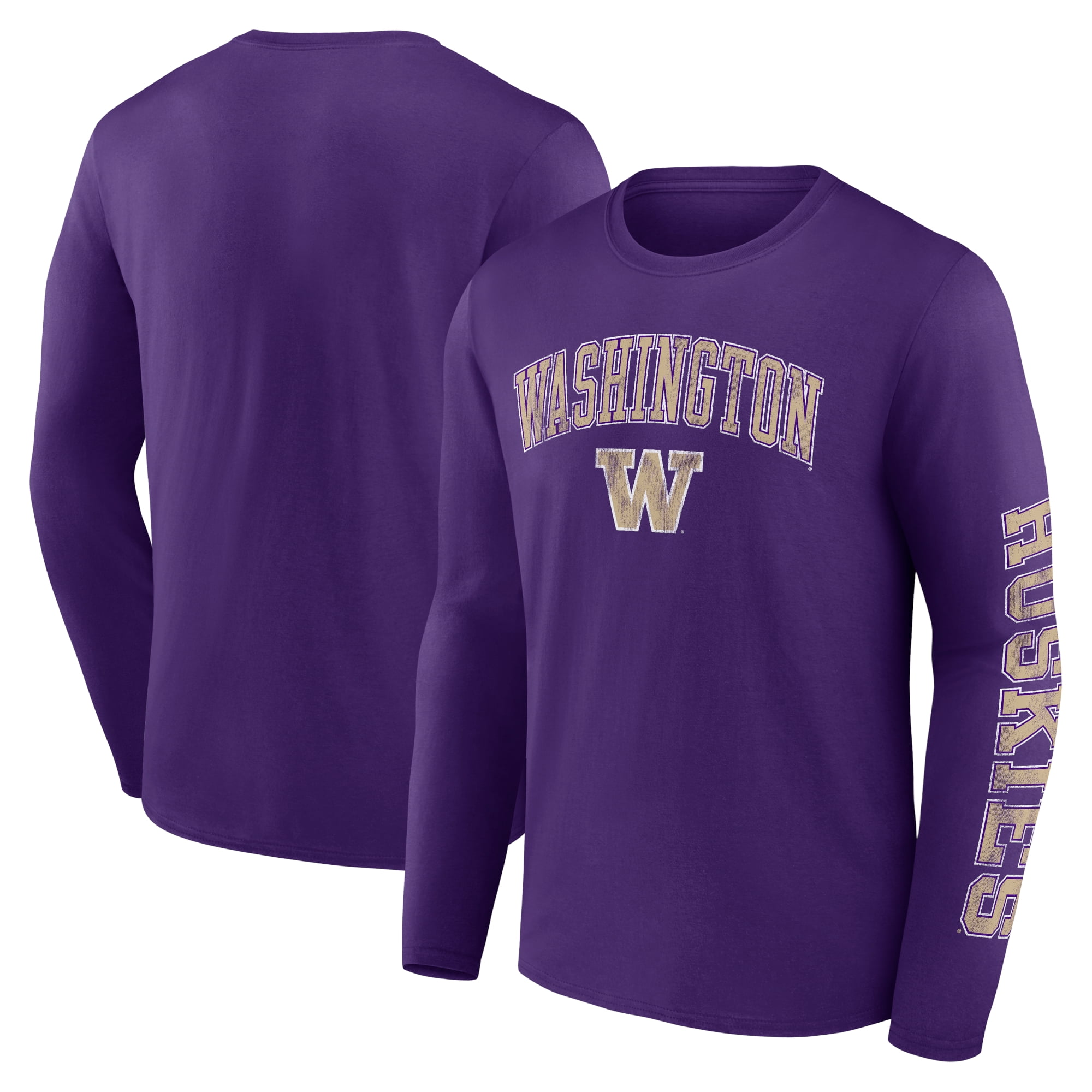 Men's Fanatics Branded Purple Washington Huskies Distressed Arch Over
