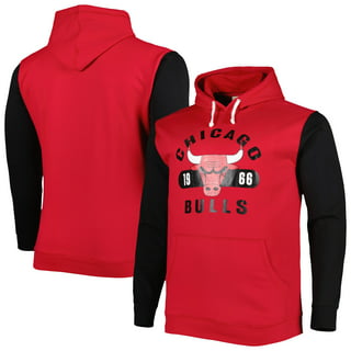 Sportiqe Heathered Gray Chicago Bulls City Edition Rowan Tri-Blend Pullover Hoodie Size: Extra Small