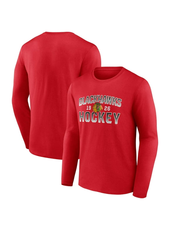 Men's Fanatics Branded Red Chicago Blackhawks Skate Or Die Long Sleeve T-Shirt