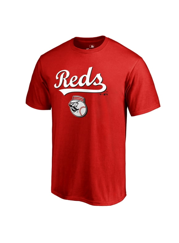 Men's Fanatics Branded Red Cincinnati Reds Team Lockup T-Shirt