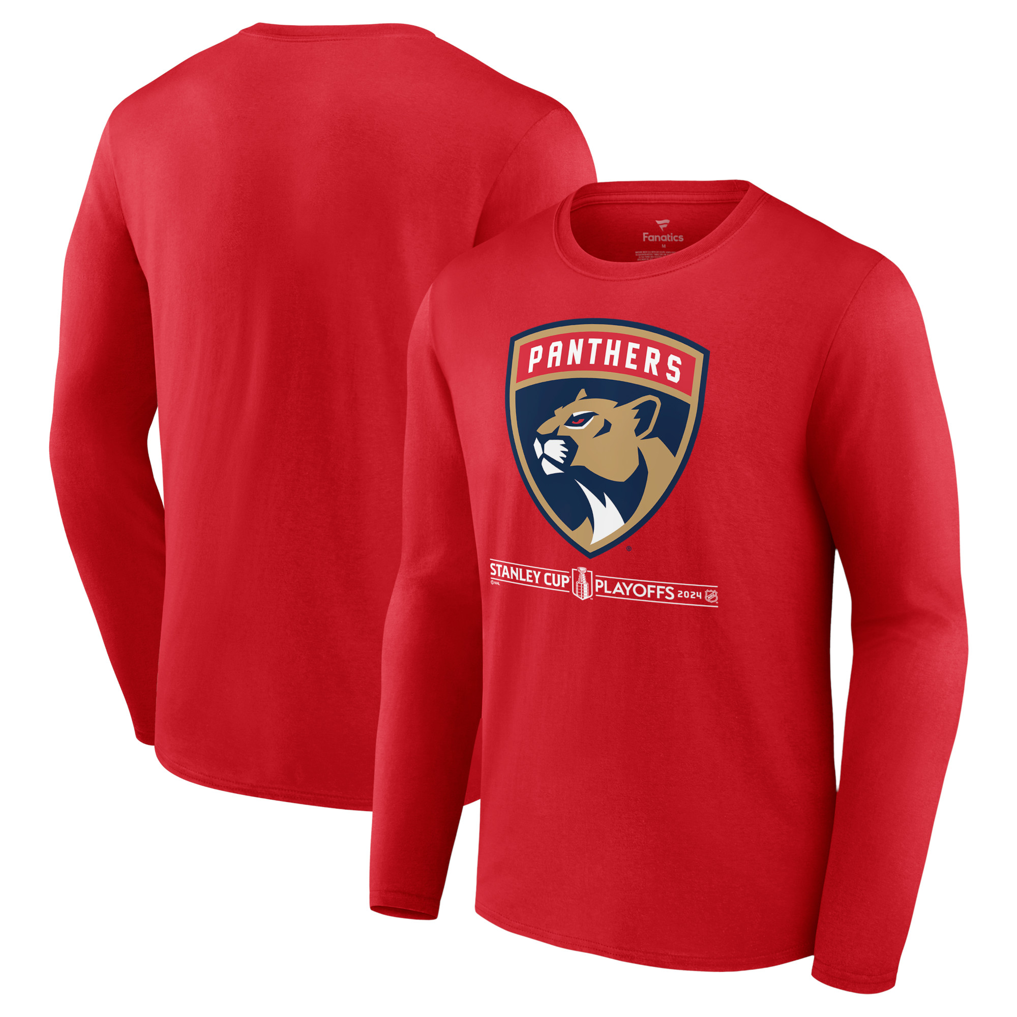 Men's Fanatics Branded Red Florida Panthers 2024 Stanley Cup Playoffs ...