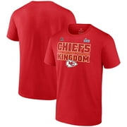 Men's Fanatics Branded Red Kansas City Chiefs 2022 AFC Champions Team Slogan T-Shirt