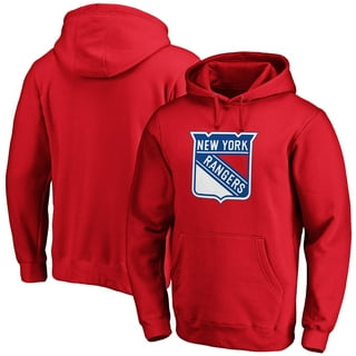 New York Rangers Fanatics Branded Varsity Reserve Sweatshirt - Heathered  Blue