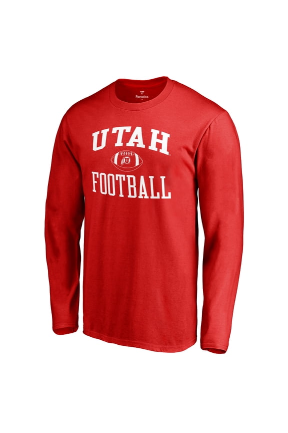 Men's Red Utah Utes First Sprint Long Sleeve T-Shirt