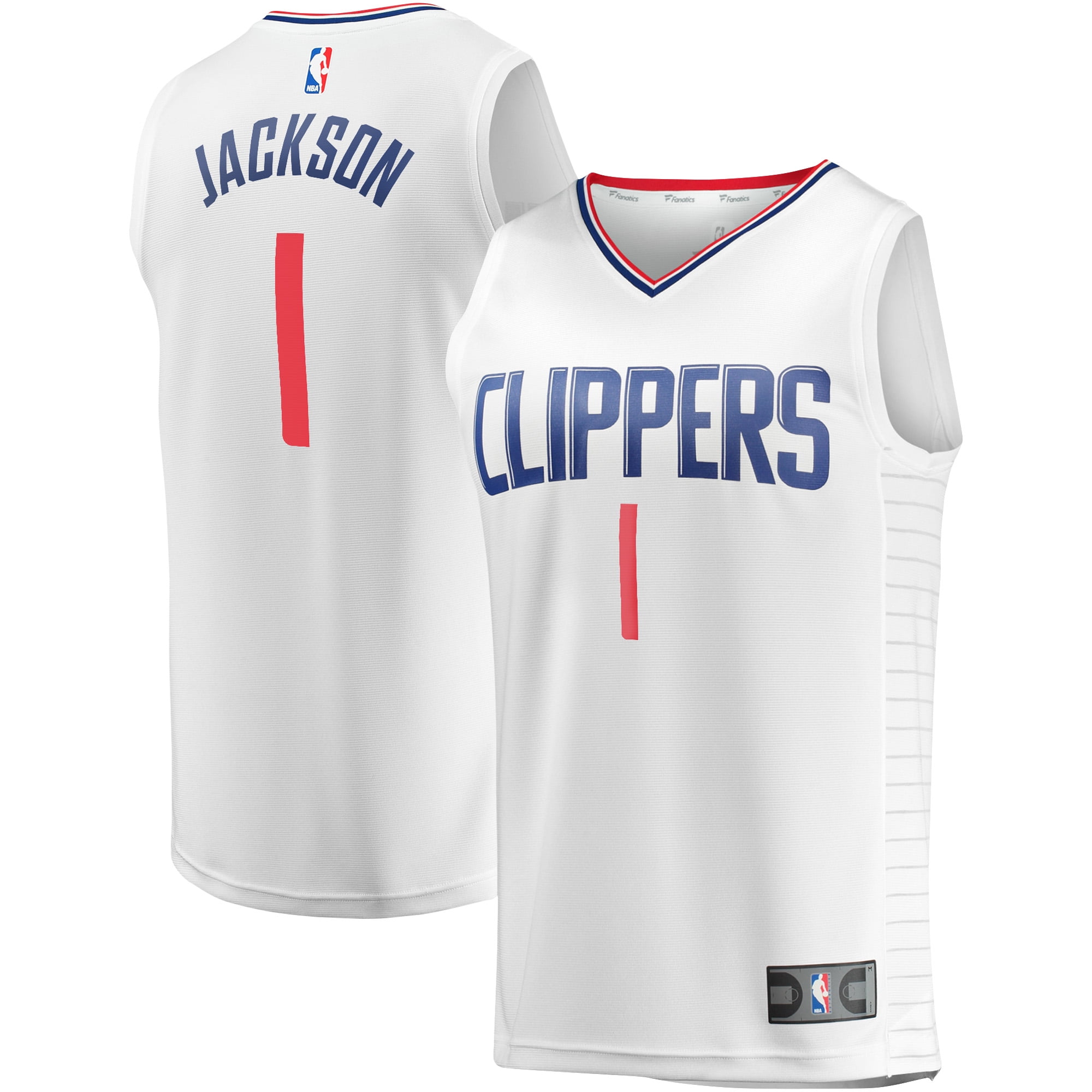 Men's Fanatics Branded Reggie Jackson White LA Clippers Fast Break Player  Jersey - Association Edition 