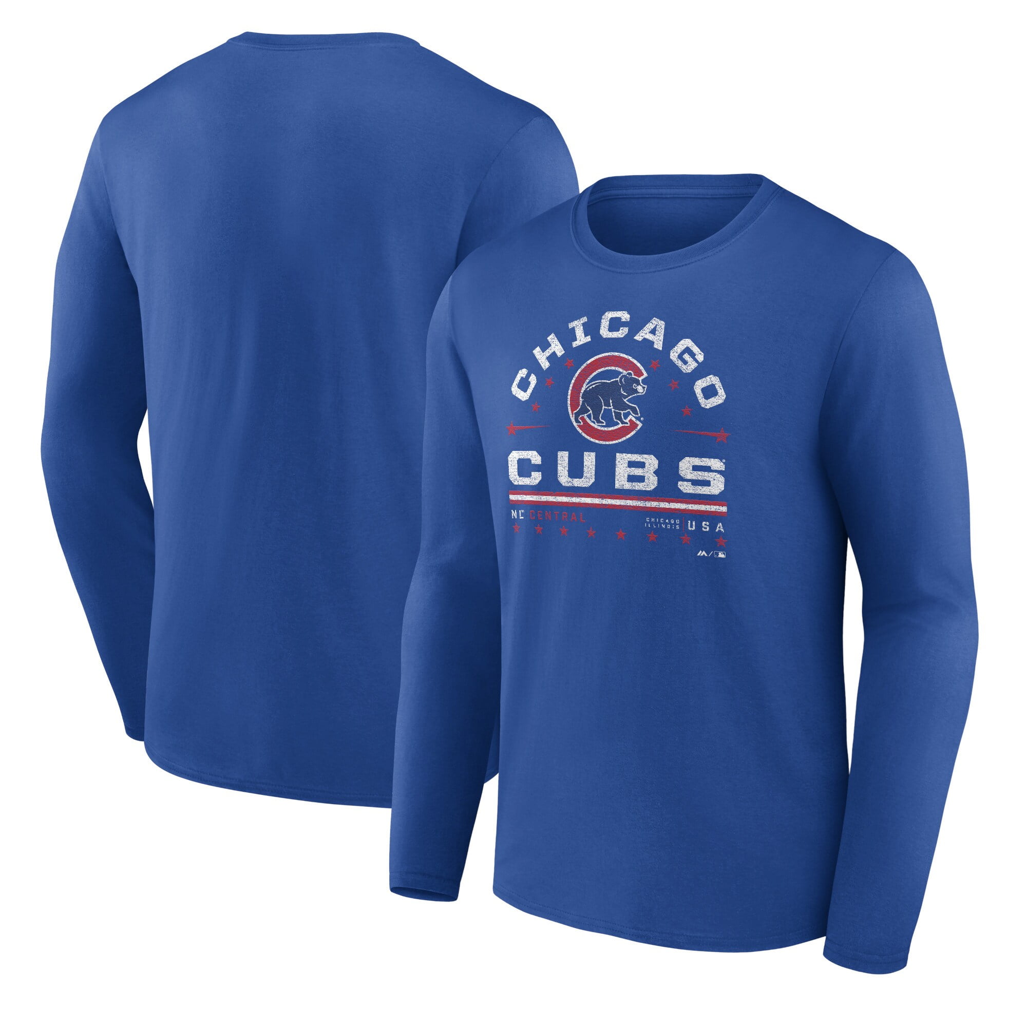 Men's Fanatics Branded Royal Chicago Cubs Team Long Sleeve T-Shirt ...