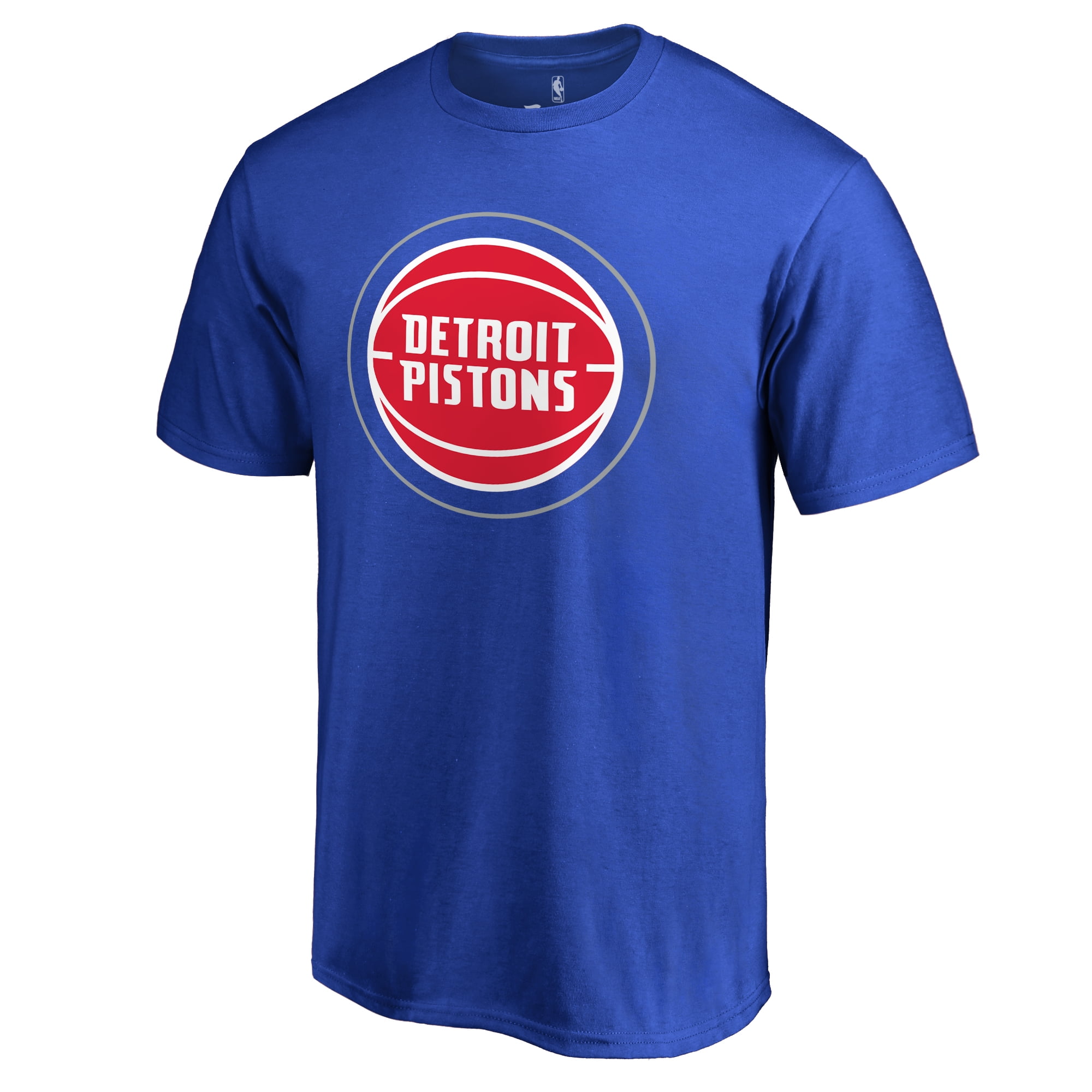 Men's Fanatics Branded Royal Detroit Pistons Primary Logo 2 TShirt