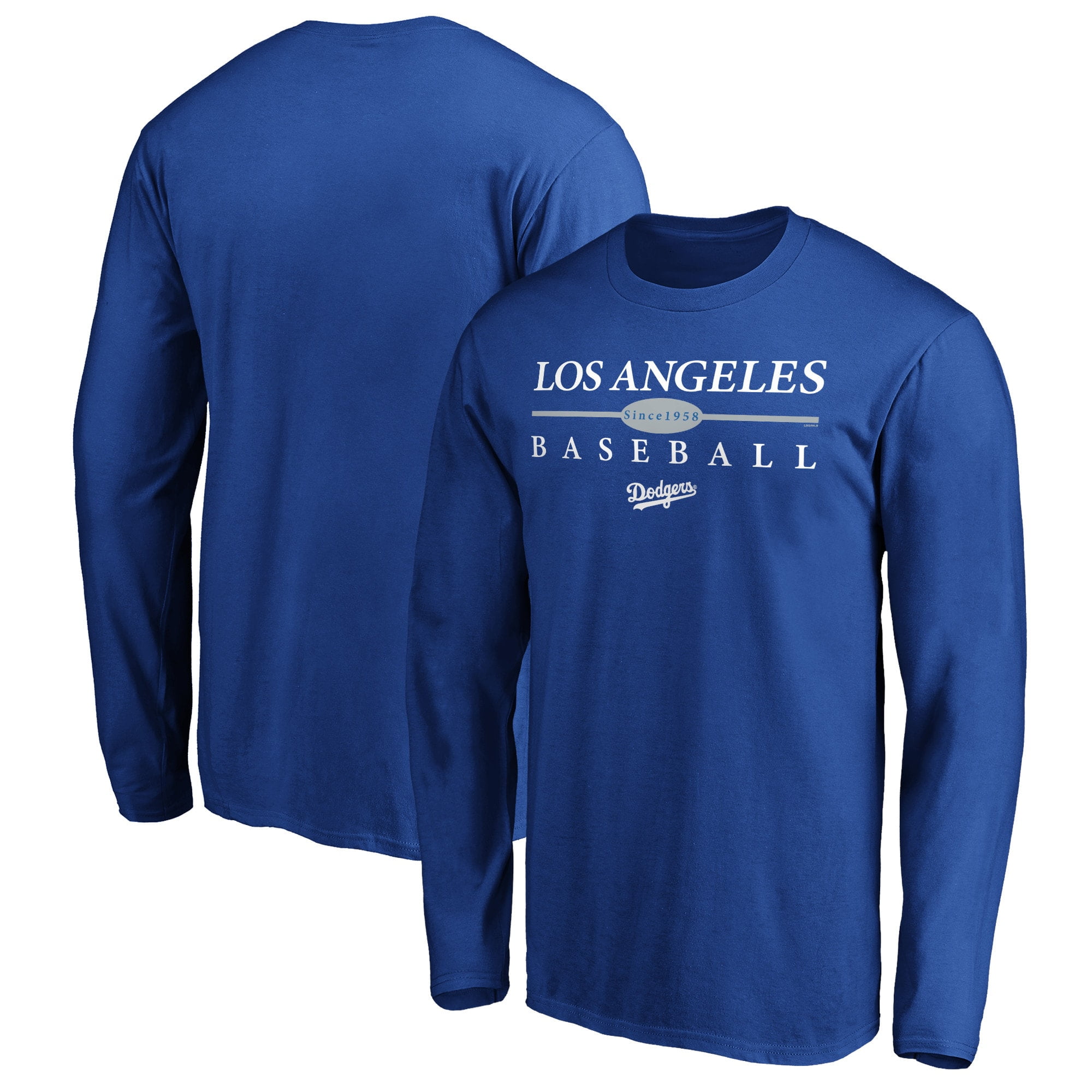 Men's Royal Los Angeles Dodgers Top Strength Long Sleeve T-Shirt