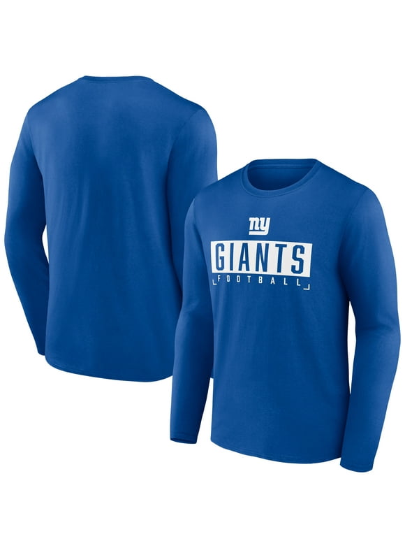 Men's Fanatics Branded Royal New York Giants Stack The Box Long Sleeve T-Shirt