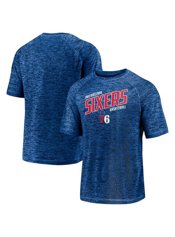 Men's Fanatics Branded Royal Philadelphia 76ers Core Space-Dye Raglan T-Shirt