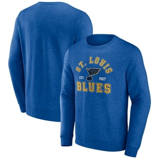 Men's Antigua Charcoal St. Louis Blues Logo Victory Full-Zip Hoodie