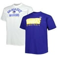 thumbnail image 1 of Men's Fanatics Branded Royal/White Golden State Warriors Big & Tall Two-Pack T-Shirt Set, 1 of 5