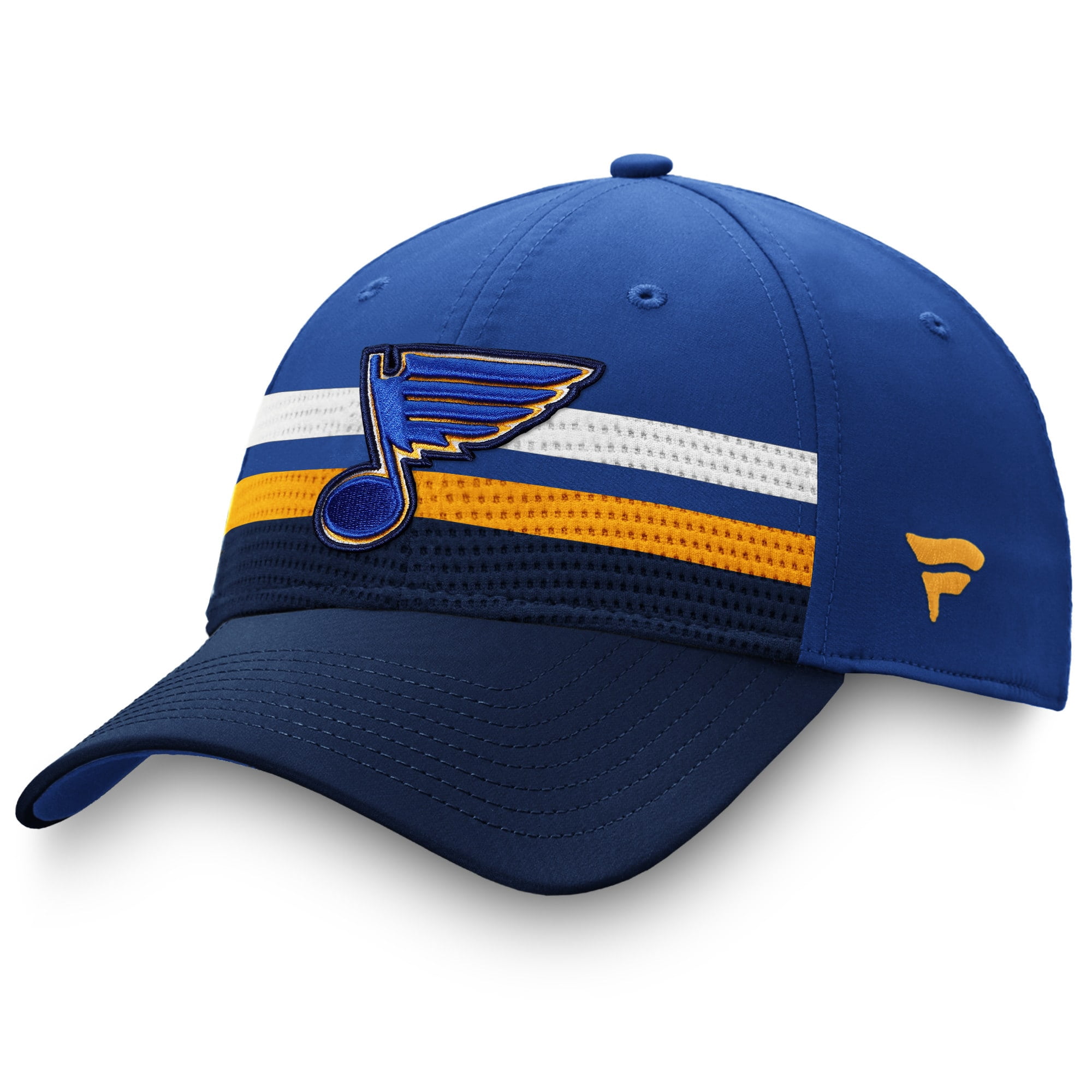 Men's Fanatics Branded Royal/Yellow St. Louis Blues 2020 NHL Draft  Authentic Pro Flex Hat 