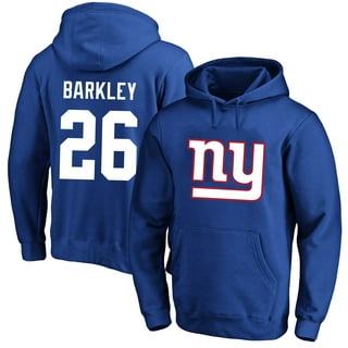 Youth New York Giants Royal/Red Poster Board Full-Zip Hoodie