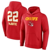 Men's Fanatics Branded Trent McDuffie Red Kansas City Chiefs Wordmark Player Name & Number Pullover Hoodie